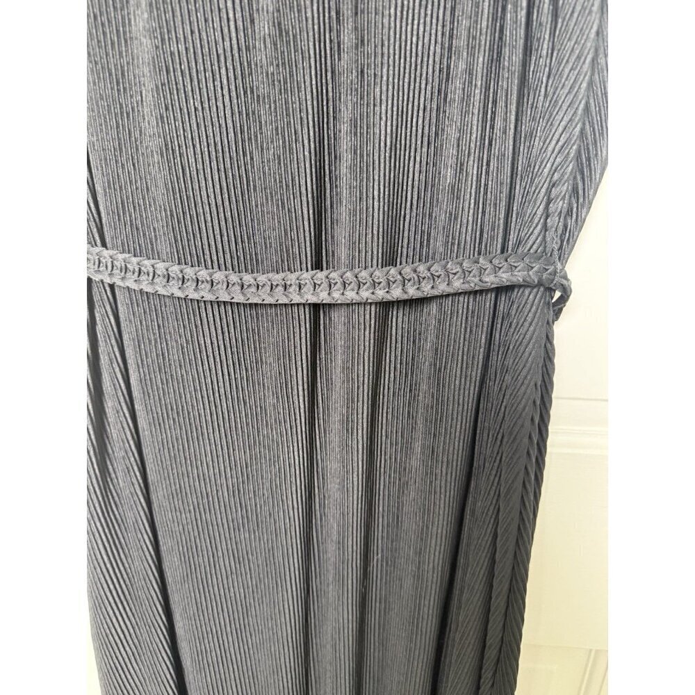 Boden Plisse Maxi Black Belted Dress Women’s 8P NWT - Picture 7 of 14